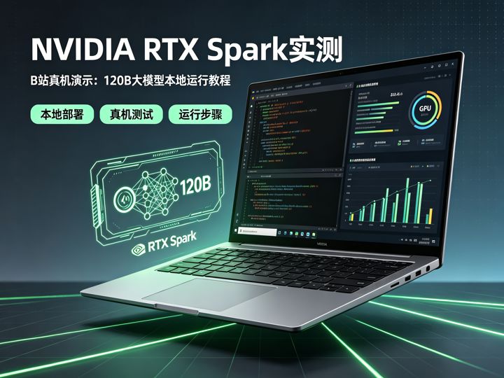 NVIDIA RTX Spark实测：B站真机演示120B大模型本地运行教程